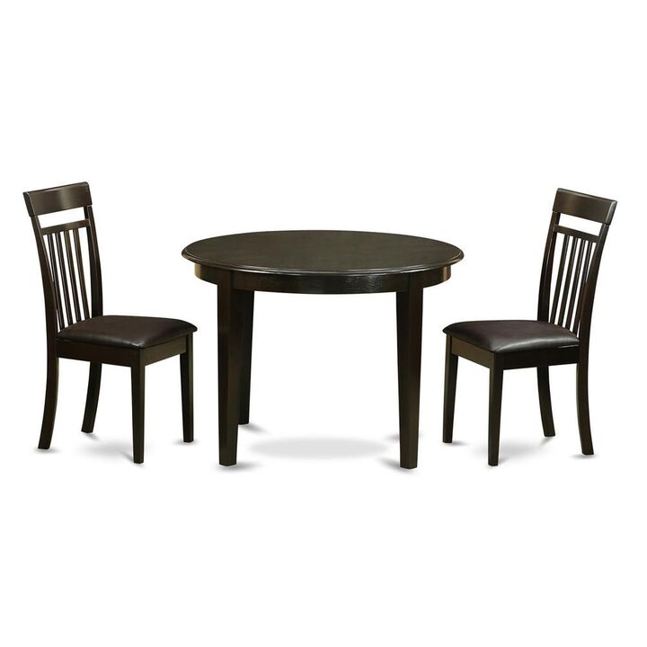 3 PC small Kitchen Table set-Kitchen Table and 2 Dinette Chairs