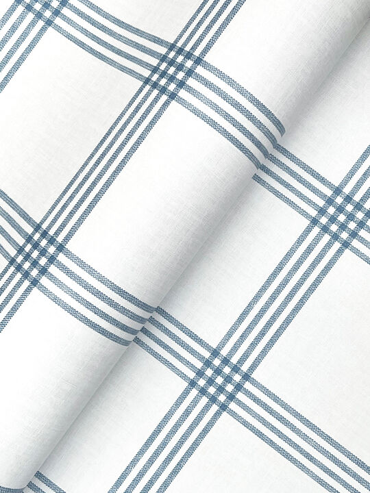 Twain Denim Plaid Wallpaper