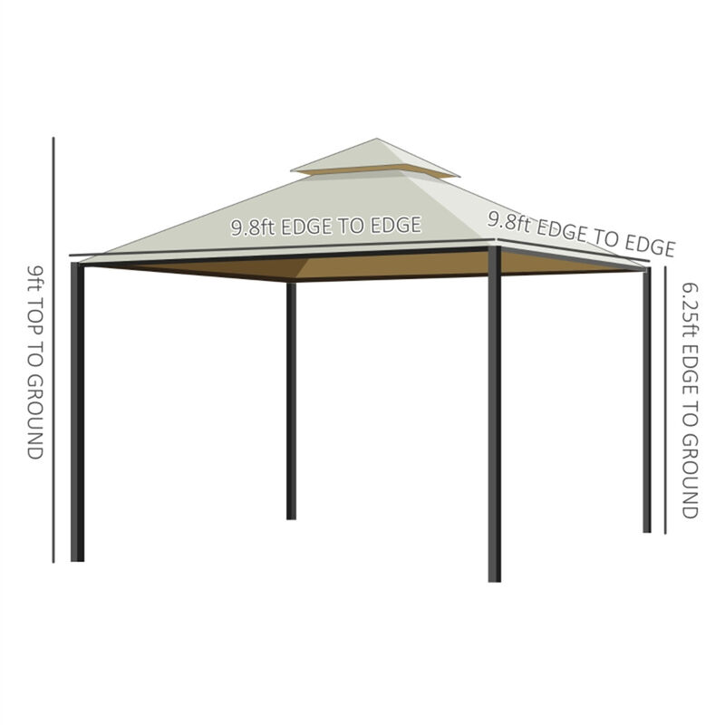 Portable Patio Gazebo &ndash; Waterproof and UV-Resistant Canopy for Garden or Deck
