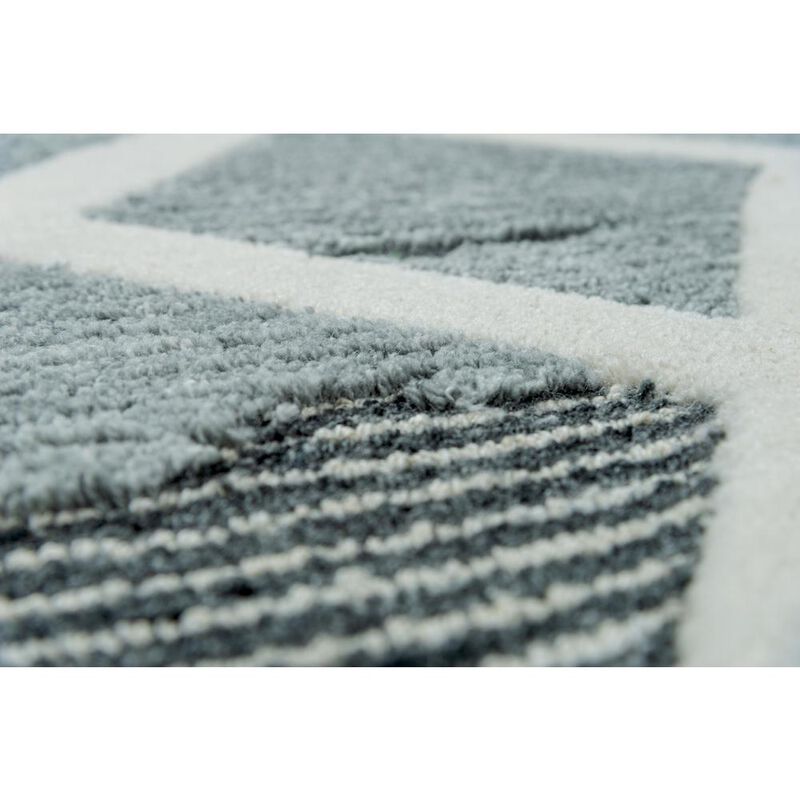 Honey Gray 7'6"X9'6" Hand-Tufted Rug