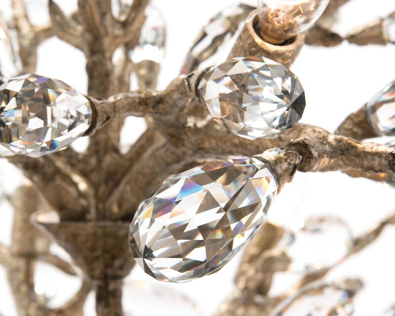 Budding Crystal Ten-Light Chandelier