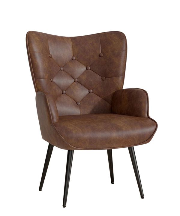 Modern Accent Chair Armchair for Living Room Bedroom Single Sofa Lounge Seating
