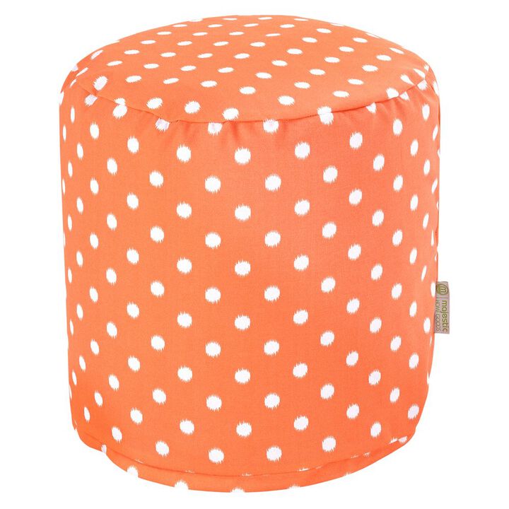 Majestic Home Goods Pouf Ikat Dot Orange