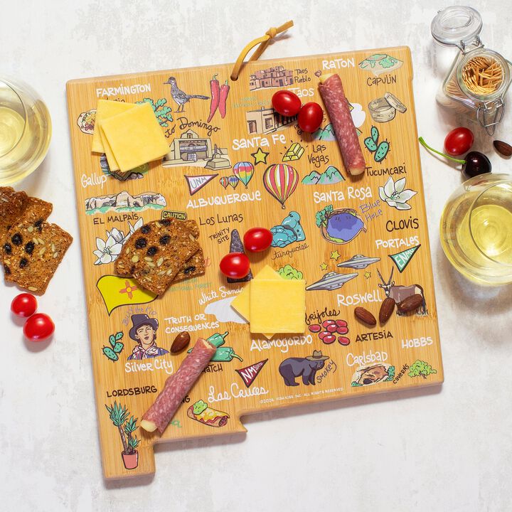 New Mexico Cutting Board with Artwork by Fish Kiss&trade;