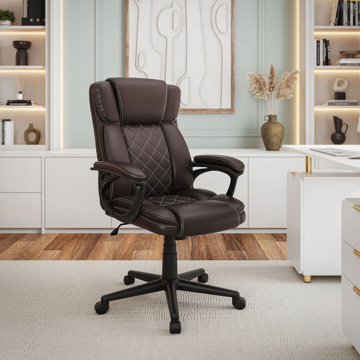 GOODSILO Ergonomic Executive Office Chair High Back with Adjustable Height and Lumbar Support