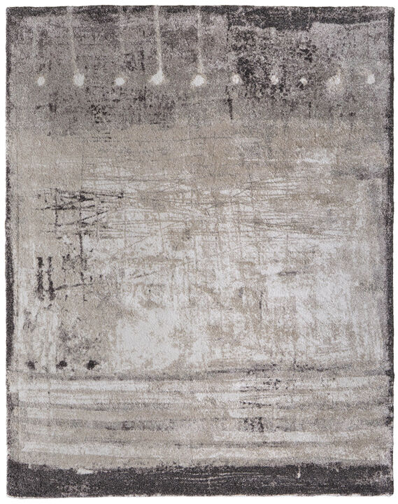 HomeRoots Abstract Distressed Area Rug