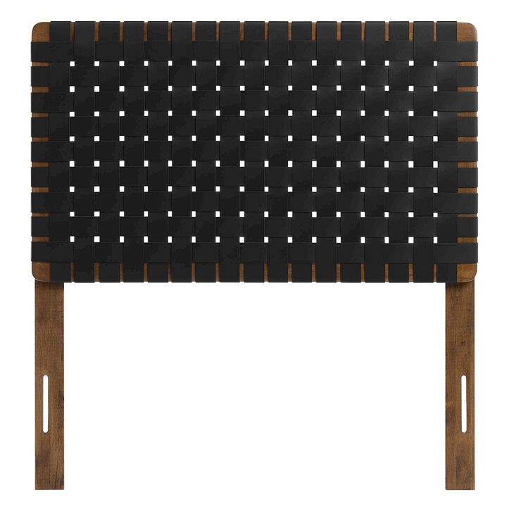Sparta Weave Vegan Leather Twin Headboard