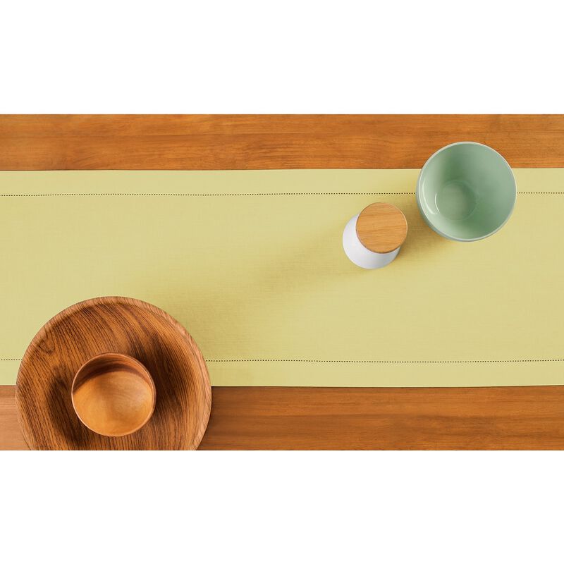 Christmas Cotton Linen Hemstitch Table Runner, Solino Home