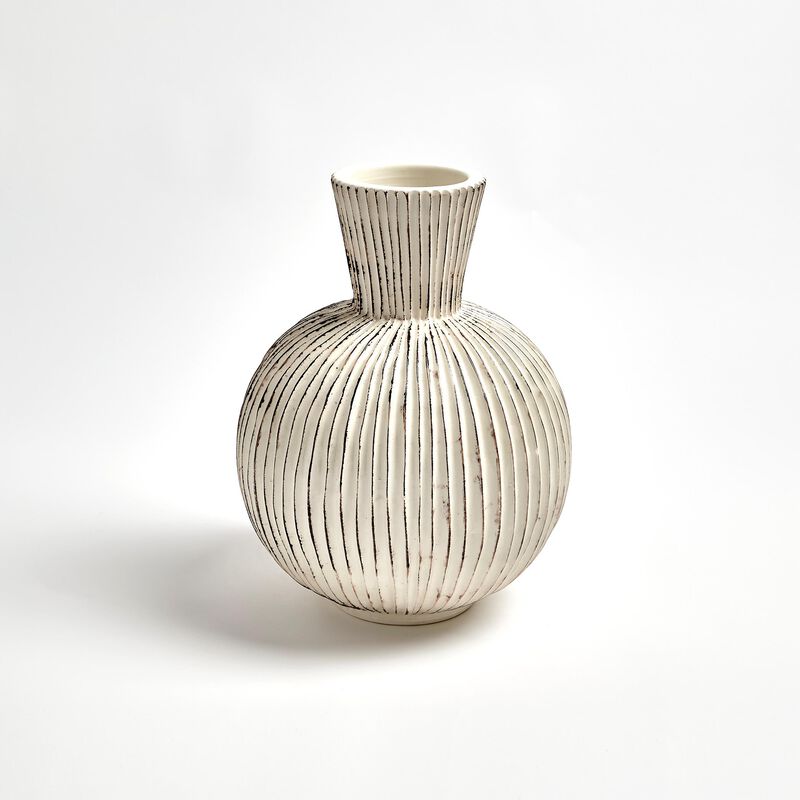 Furrow Sphere Vase