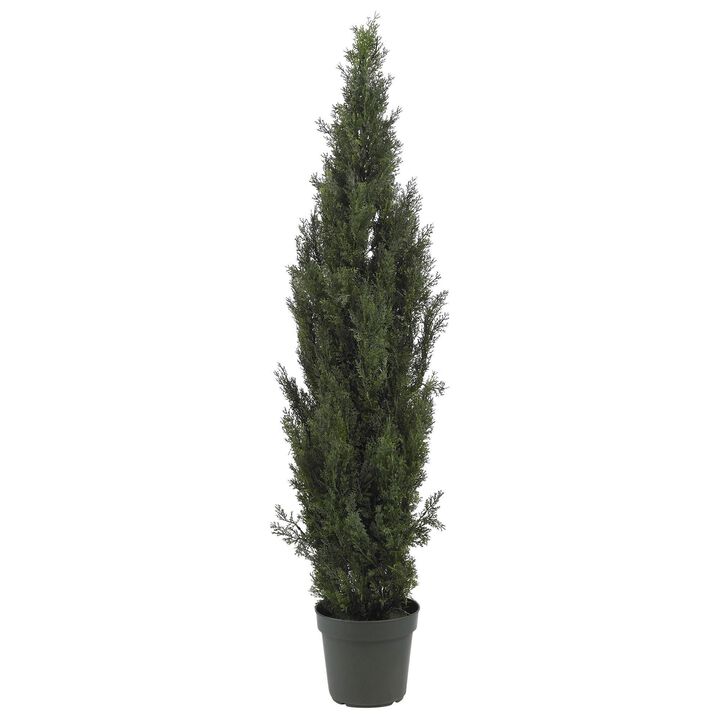 Nearly Natural 6-ft Mini Cedar Pine Tree w/2492 Lvs