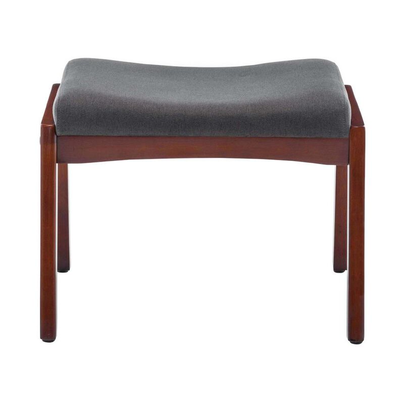 Convenience Concepts Designs4Comfort Natalie Accent Ottoman Stool Dark Gray