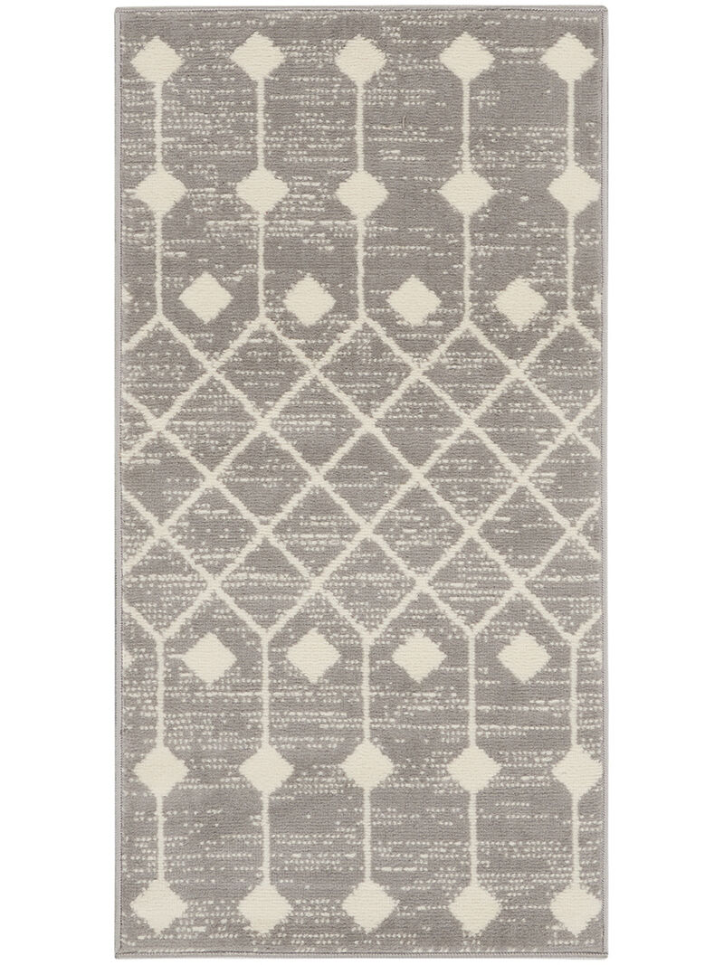 Grafix GRF37 Gray 3' x 5' Rug