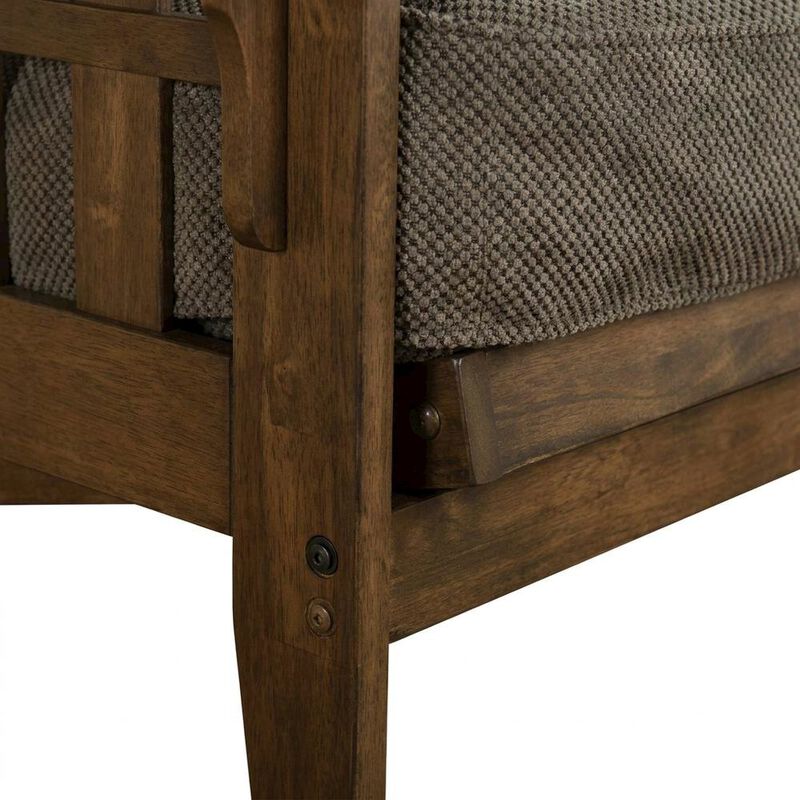 Tucson Frame-Rustic Walnut Finish-Marmont Thunder Mattress image number 4