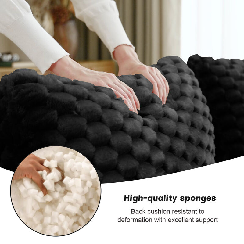 Merax Minimalist Modular Sectional Sofa with Flannelette Fabric & Ergonomic Seating image number 4