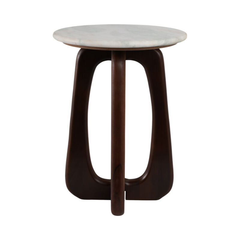 Marble Top Accent Table image number 0