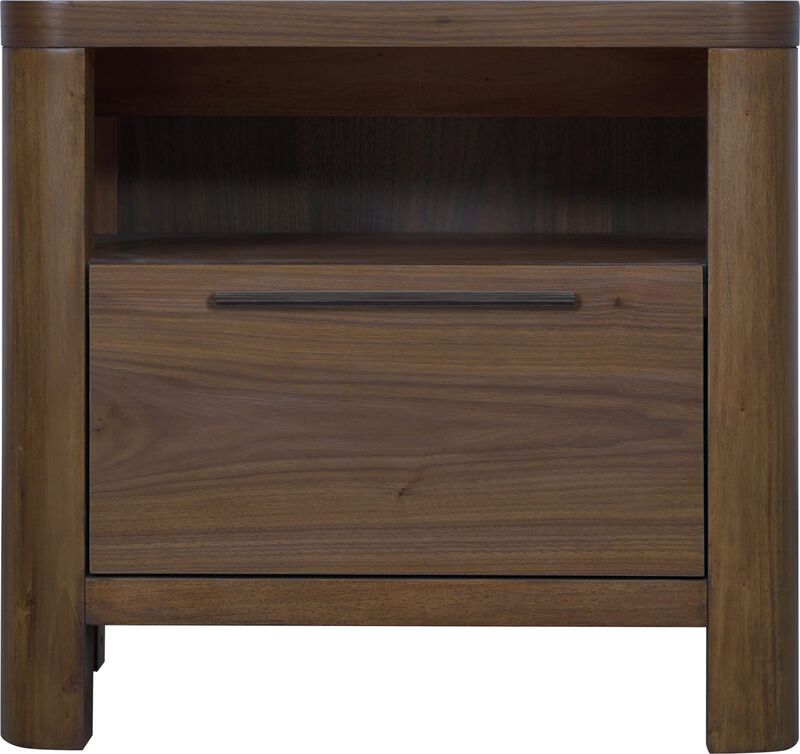 Totes One Drawer Nightstand in English Walnut