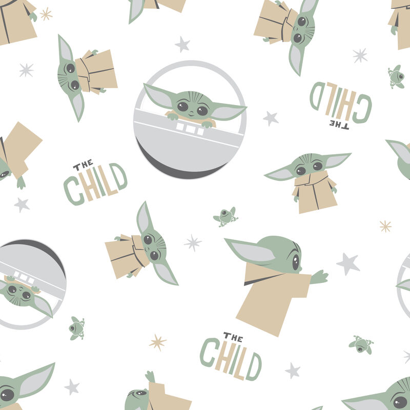 Lambs & Ivy Star Wars Mandalorian The Child/Baby Yoda/Grogu Fitted Crib Sheet