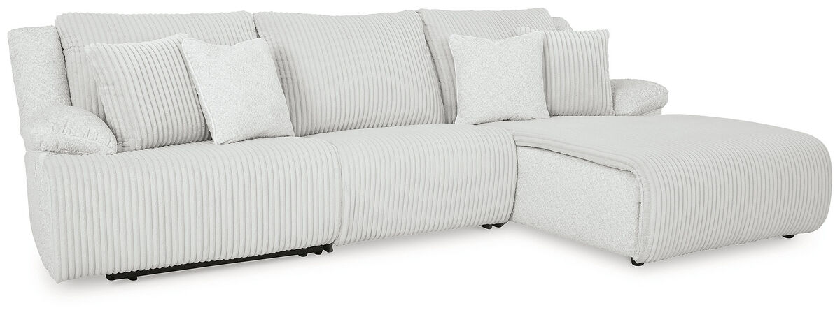 Top Tier 3-Piece Reclining Sectional Sofa Chaise