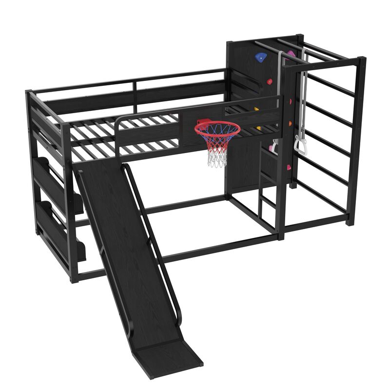 Kwocex All-in-One Kids Play Loft Bed image number 7
