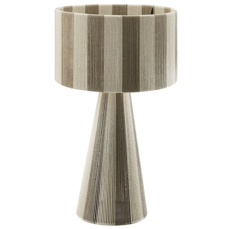 Renae Handwoven Cotton Thread Striped Table Lamp image number 0