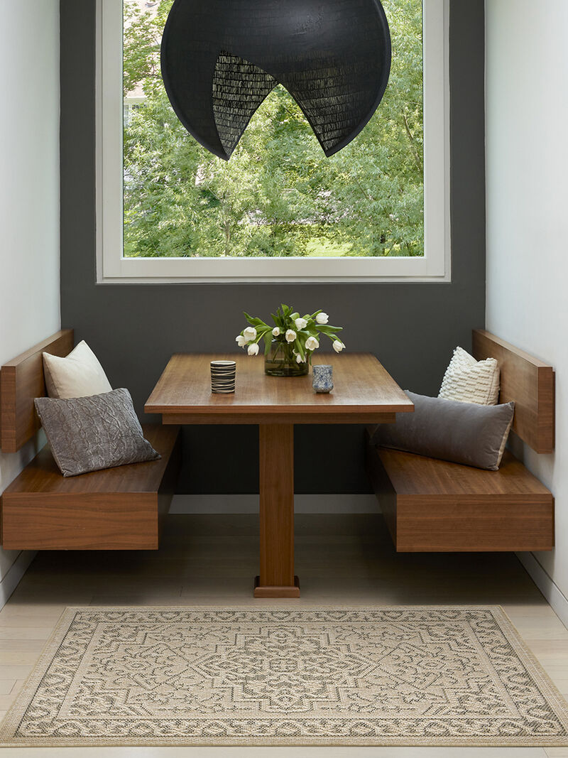 Tulum TLM05 Taupe/Olive 2'2" x 10' Rug image number 7