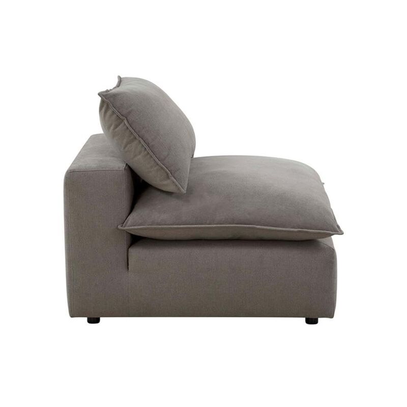 Cali Slate Performance Fabric Armless Chair image number 3
