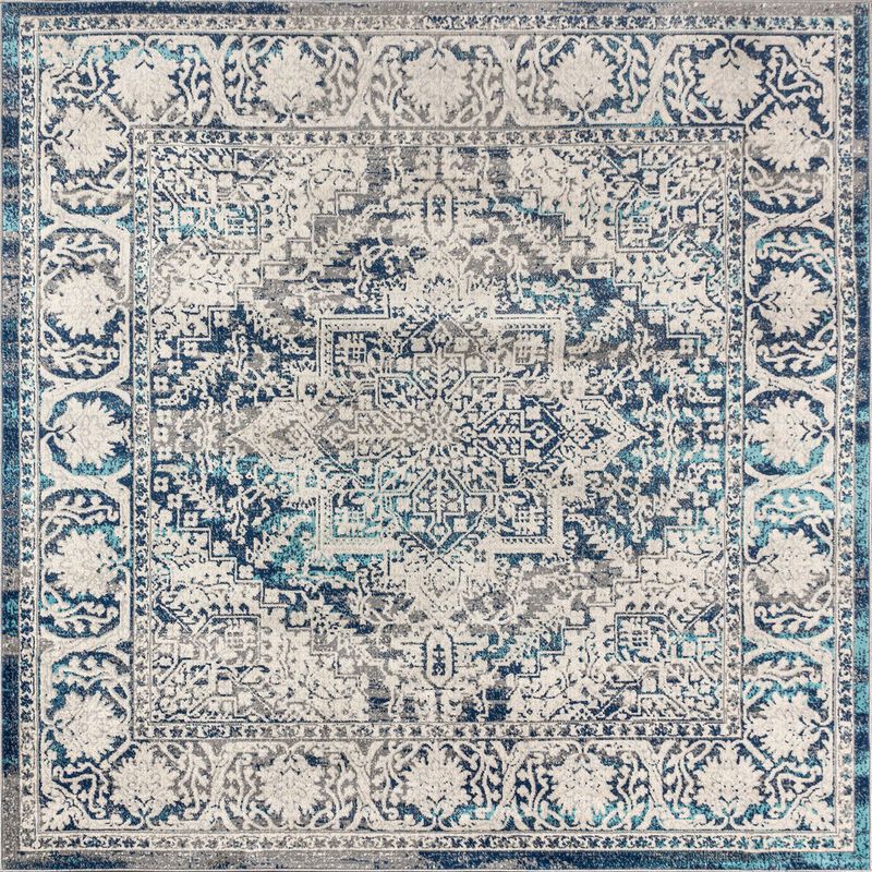 Modern Persian Vintage Medallion Area Rug