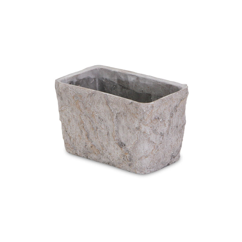 Speckle Glaze Cement Rectangular Planter for Indoor and Outdoor Plants