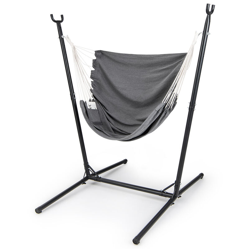 6-Position Hammock Chair with Stand for Adjustable Comfort and Relaxation