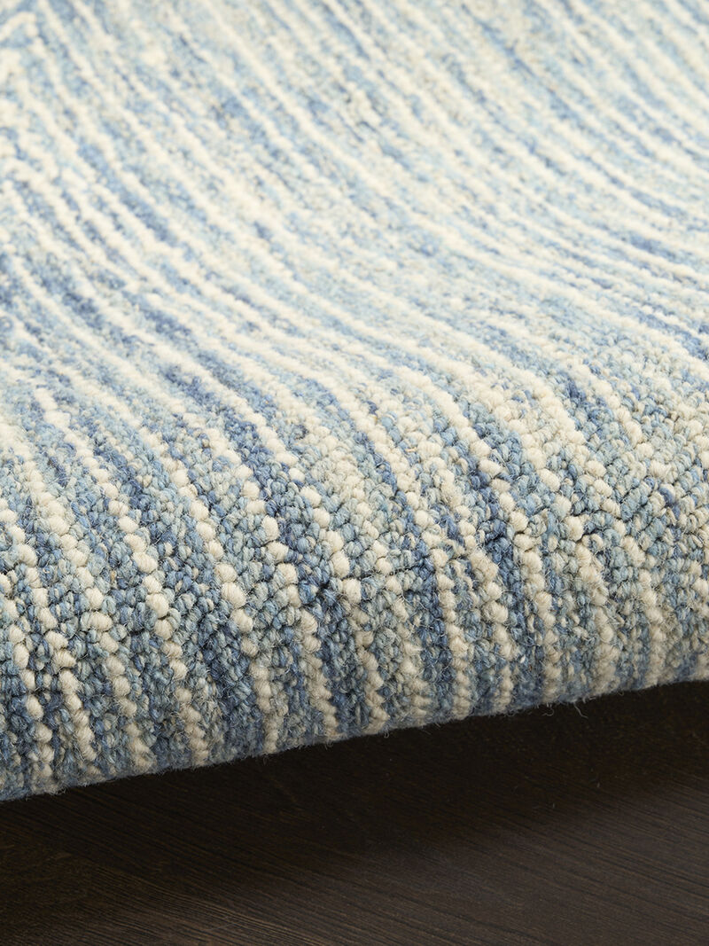 Pure Angles ANG01 Ivory/Blue 5'3" x 7'3" Rug image number 6