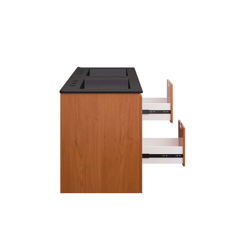 Scenic 48" Double Wall-Mount Bathroom Vanity image number 6