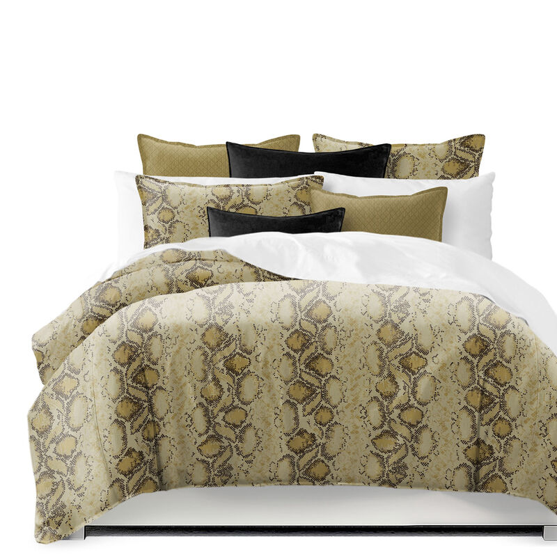 6ix Tailors Fine Linens Serpentine Gold Comforter Set