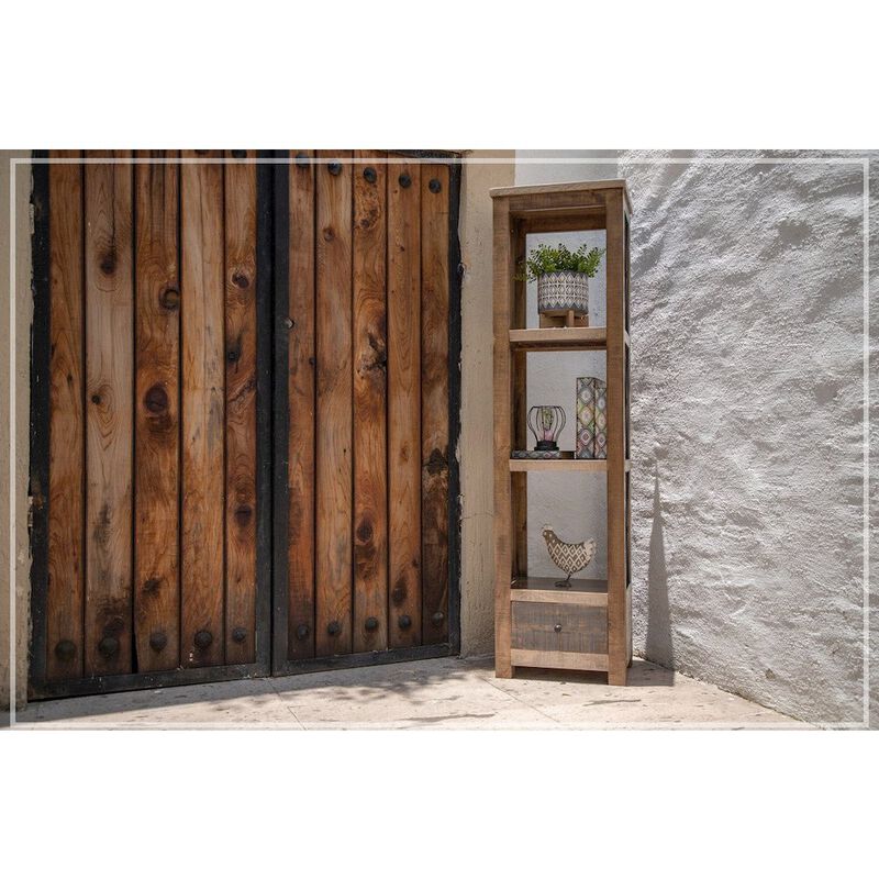 Crafter and Weavers Lucas Solid Wood Bookcase - 19.25 wide