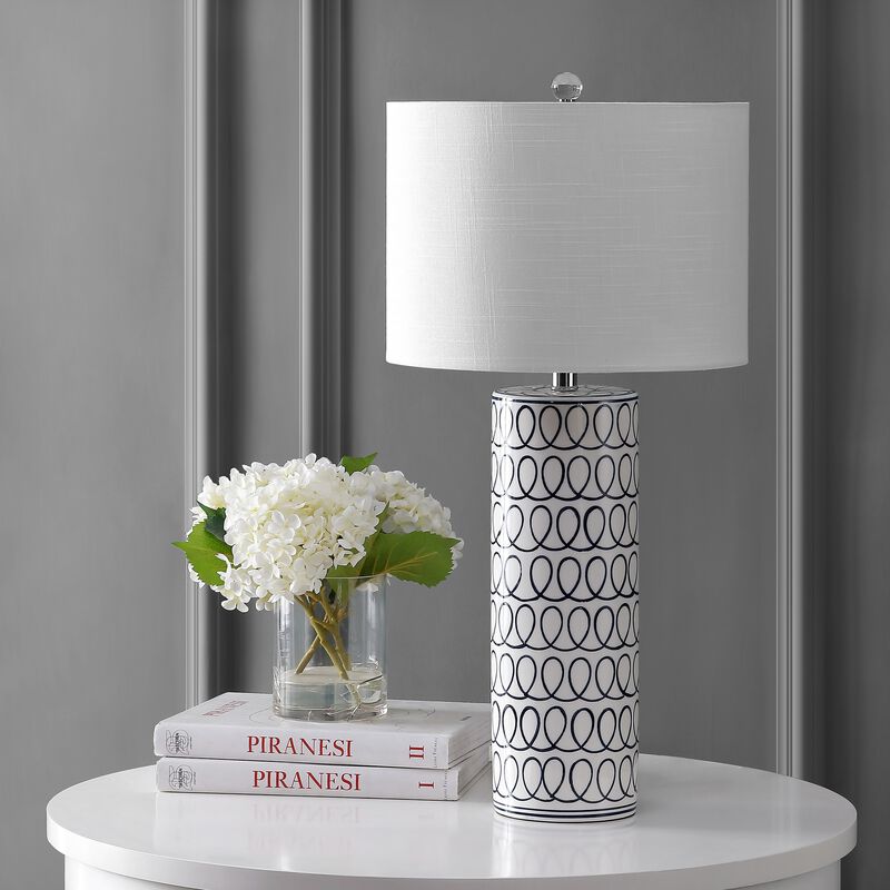Loop Ceramic Modern Column LED Table Lamp