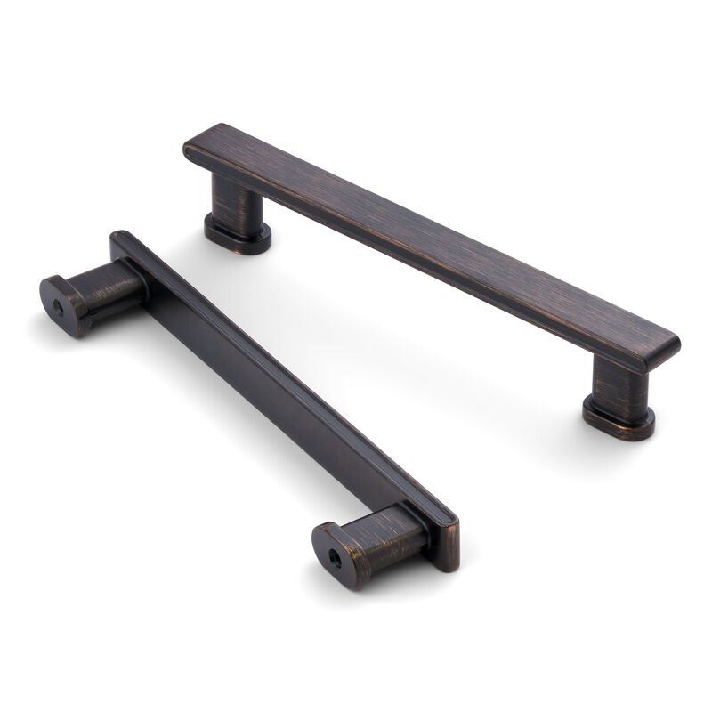 Hestia Hardware 10 Pack 5 Inch New Pillar Round Base Square Top Pulls image number 0