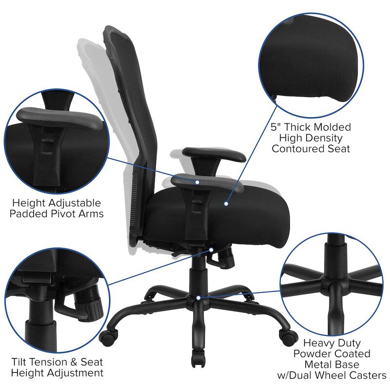 flash-furniture-400-lb-rated-black-mesh-multifunction-synchro-tilt