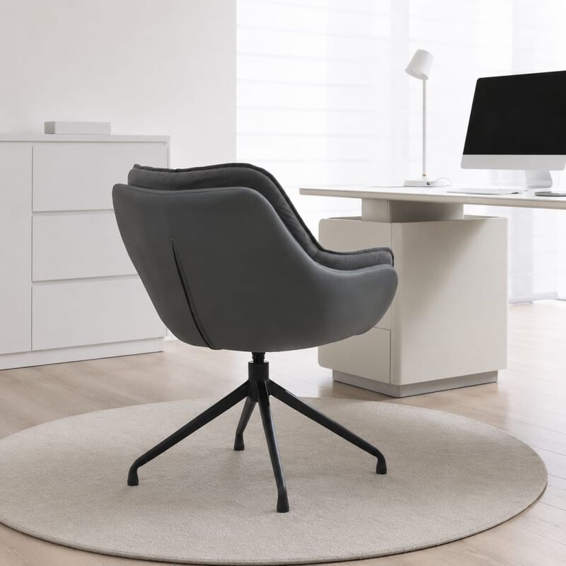 GOODSILO Ergonomic High Back Faux Leather Office Chair with Adjustable Height, 360&deg; Swivel and Soft Padding for All-Day Comfort image number 3
