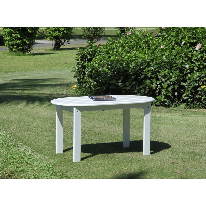 Linon Adirondack White Coffee Table