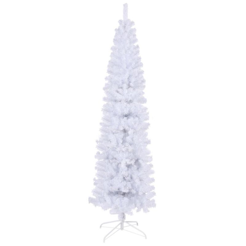 Slim Artificial Christmas Tree with Foldable Stand Space-Saving Holiday Décor for Easy Setup