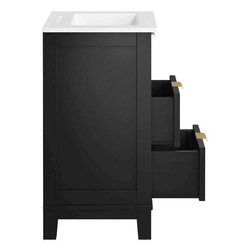 Modway Dixie 24 Solid Wood Bathroom Vanity