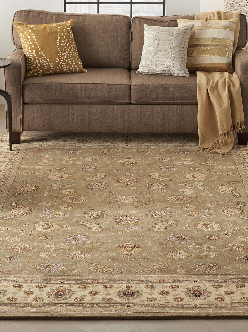 Nourison 2000 2003 Olive 8' x Round Rug