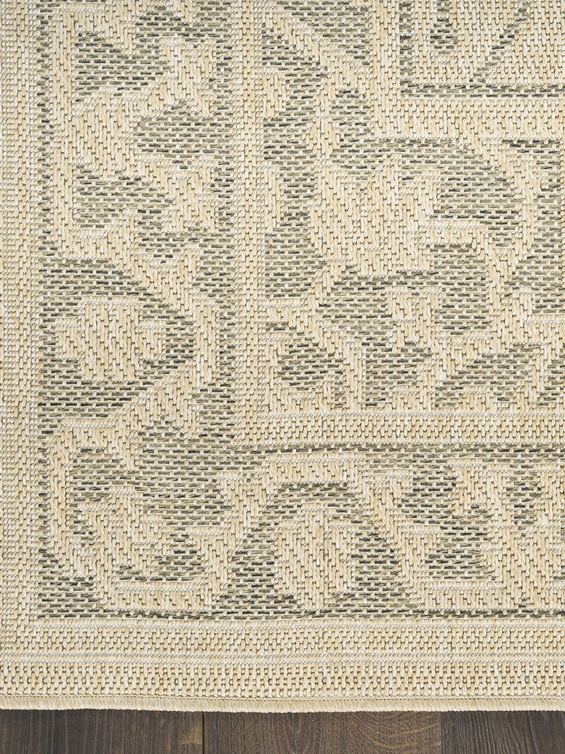 Tulum TLM05 Taupe/Olive 4' x 6' Rug