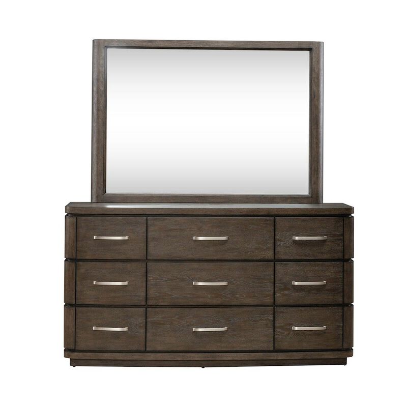 Liberty Furniture Cascade Falls Bedroom Dresser & Mirror  - Satin Espresso image number 2