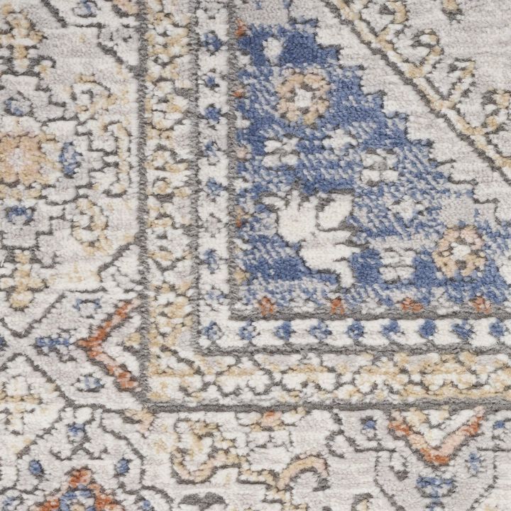 HomeRoots Medallion Power Loom Area Rug