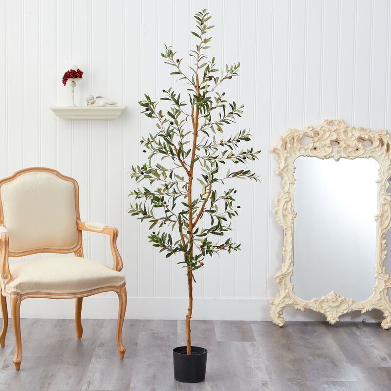 Hivvago 5.5 Feet Olive Artificial Tree