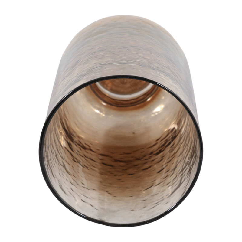 10x5" Luster Glass Hurricane, Clear/brown image number 5