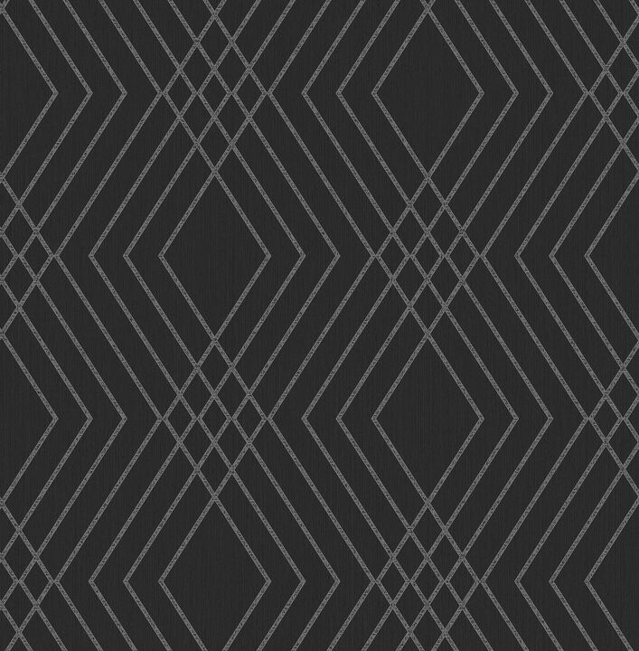 Shard Black Trellis Wallpaper