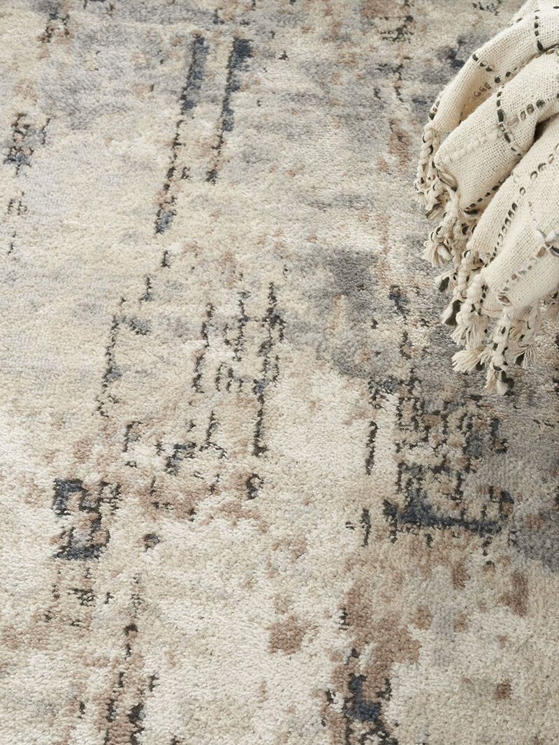 Quarry QUA01 Beige/Gray 7'10" x 9'10" Rug image number 7