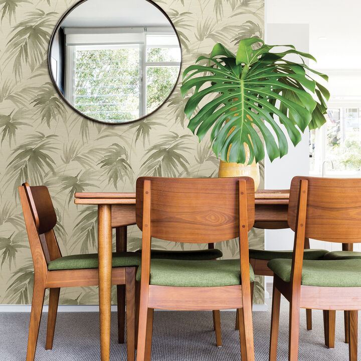 Darlana Sage Grasscloth Wallpaper