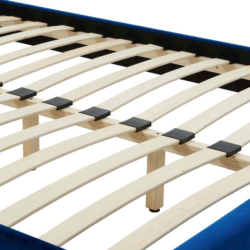 Sutton Performance Velvet Twin Bed Frame image number 5